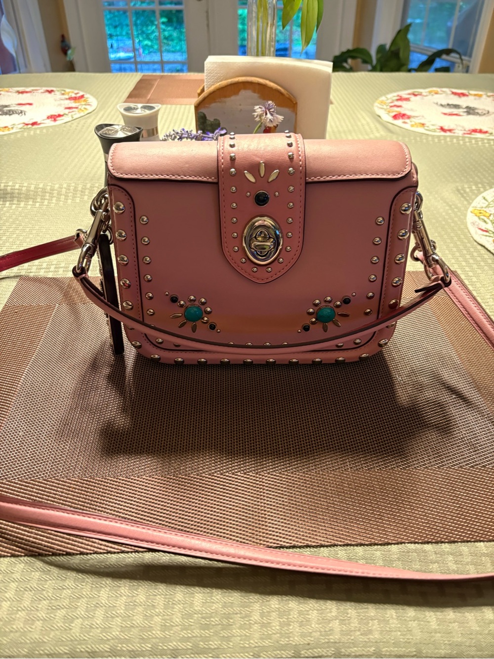Coach Page Crossbody With Western Rivets